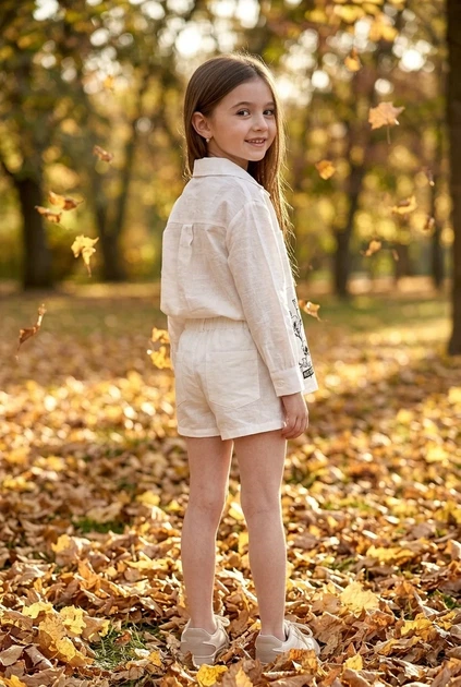 Сорочка дитяча для дівчинки з принтом квітів (біла) Kiddo Білий розмір 134 (KIDDO-A8D487C553C347C5AECDE8EA1CBBE93E) - Фото 2 Сорочка дитяча для дівчинки з принтом квітів (біла) Kiddo Білий розмір 134 (KIDDO-A8D487C553C347C5AECDE8EA1CBBE93E) - зображення 2