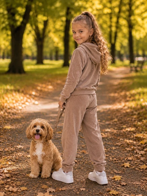 Костюм Sparkle Mia Kiddo бежевый 104 см - изображение 3