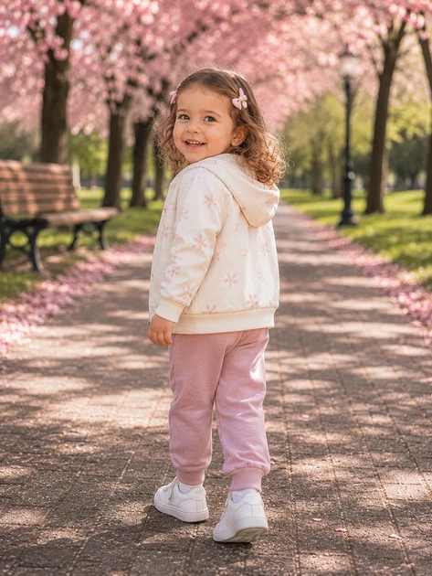 Комплект-тройка “Bloom Love” Kiddo пудровый 86 см - изображение 2