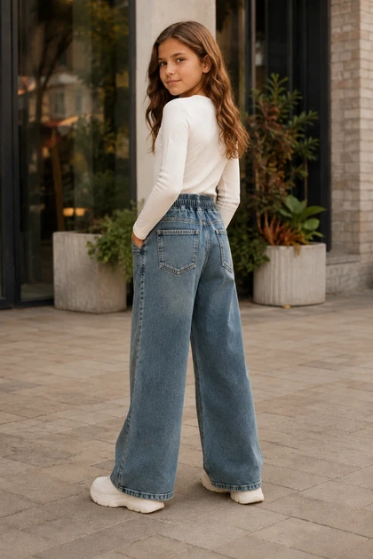 Джинси Denim Relax Kiddo синій 152 см - зображення 2