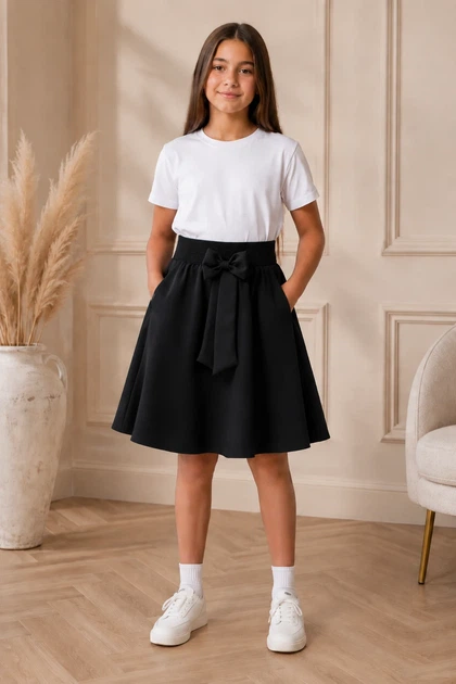 Юбка Grace Flair Kiddo С бантиком 134 см - Фото 1 Юбка Grace Flair Kiddo С бантиком 134 см - изображение 1