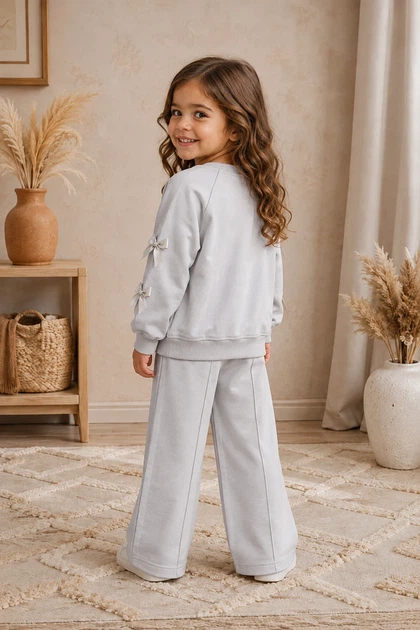 Костюм Bow Charm Kiddo серый 98 см - изображение 2
