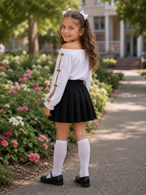 Святкова блуза «Флоренс» Kiddo Білий розмір 134 (KIDDO-987D62B62500404DB8E672339D7CDFDF) - Фото 2 Святкова блуза «Флоренс» Kiddo Білий розмір 134 (KIDDO-987D62B62500404DB8E672339D7CDFDF) - изображение 2