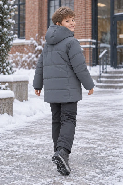Куртка зимова «Winter Mood» Kiddo Графіт розмір 116 (KIDDO-50B7746C77964AE08C4AF6DF660890BF) - изображение 2