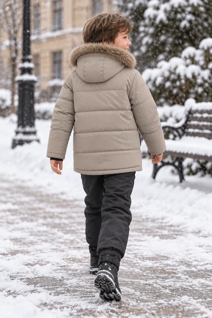 Куртка зимова «Arctic Way» Kiddo Бежевий розмір 98 (KIDDO-CEDFCA4F0B9745EFBB4A058EA6B159DC) - изображение 2