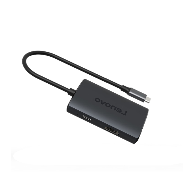 Док-станция Lenovo Type-C, USB-C — HDMI-концентратор, поддержка быстрой зарядки 4K Display PD, VGA-адаптер для ноутбука и настольного компьютера. - изображение 4