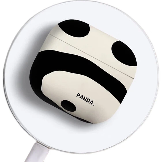Чехол Yingkaida для AirPods 4 [Panda White], защитный чехол для наушников Apple, чехол для беспроводных Bluetooth-наушников, противоударный креативный нескользящий футляр для хранения. - изображение 3