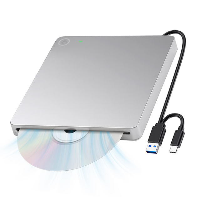 Багатофункціональний зовнішній оптичний привід UNIS JVD1805 USB, DVD-записувач, сумісний з ноутбуками/настільними комп'ютерами/моноблоками/Apple Mac/китайськими системами - зображення 4