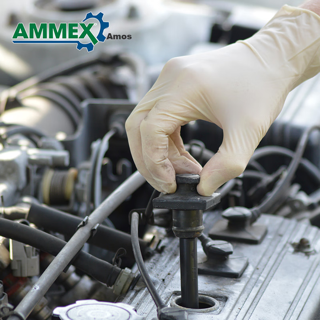 Одноразові латексні рукавички AMMEX, 100 штук, кремово-білі XLFRT, малий розмір S - изображение 11