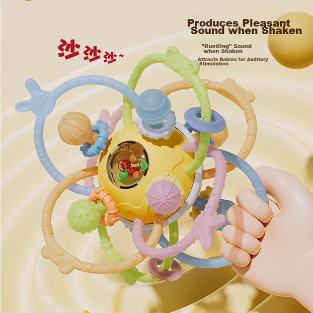Погремушка Beisinai Manhattan, подходит для младенцев от 0 до 6 месяцев, жевательная игрушка из пищевого материала, детская погремушка для орального применения. - изображение 8
