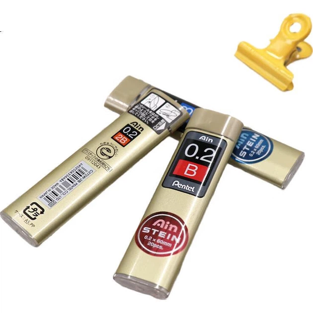 Грифели для механических карандашей Pentel 0,2 мм, гладкие, прозрачные, подвижные, туба C272W B/2 (всего 40 штук) - Фото 3 Грифели для механических карандашей Pentel 0,2 мм, гладкие, прозрачные, подвижные, туба C272W B/2 (всего 40 штук) - изображение 3