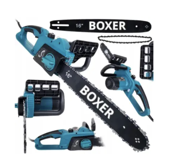 Электрическая цепная пила BOXER BX-3306 2200 Вт 40 см 3/8" 8 м/с Сетевая электропила для дров древесины обрезки веток - изображение 7