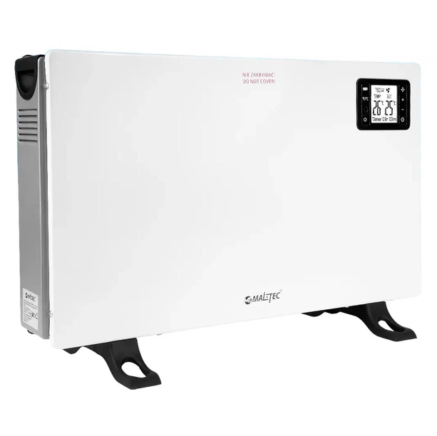 Конвектор електричний MalTec CH2000DW Turbo 2000 Вт, 3 режими, термостат, пульт, таймер, LCD-дисплей, білий - зображення 5