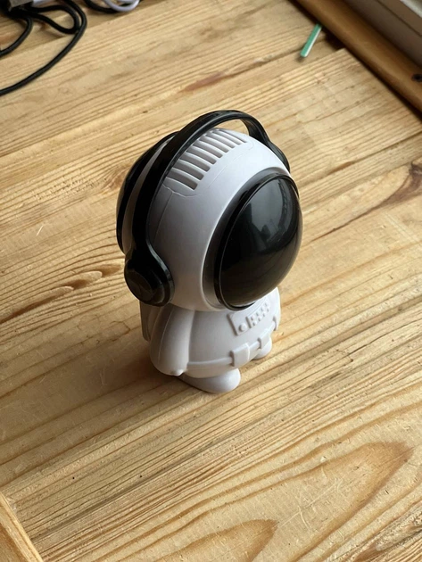 Портативний міні-вентилятор Astronaut Fan 4 в 1 акумуляторний, 3 швидкості, USB, на шию та настільний - изображение 4