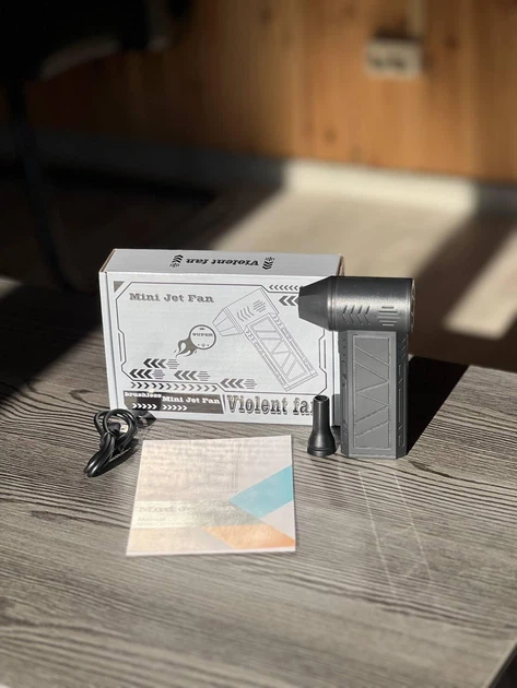 Портативна акумуляторна повітродувка Mini Jet Fan турбовентилятор для очищення пилу 3 режими USB - Фото 3 Портативна акумуляторна повітродувка Mini Jet Fan турбовентилятор для очищення пилу 3 режими USB - изображение 3