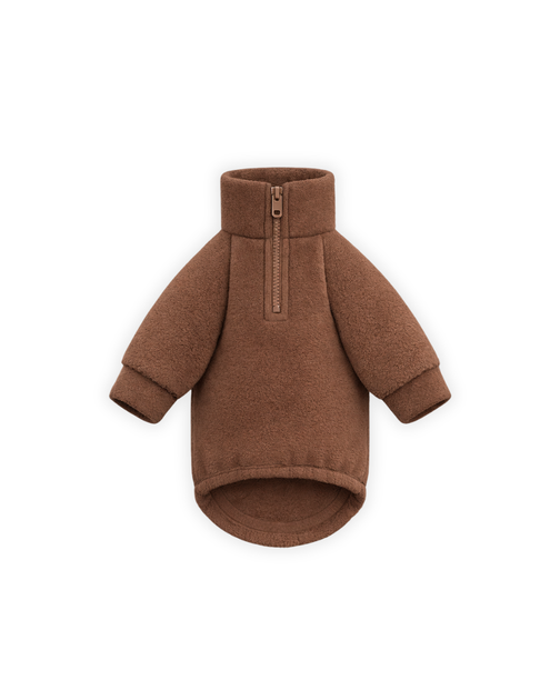 Анорак для собаки коричневый из флиса Feel with Fill, размер XL - Фото 4 Анорак для собаки коричневый из флиса Feel with Fill, размер XL - изображение 4