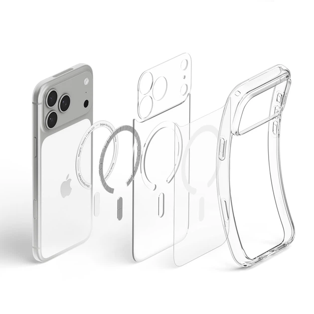 Чехол Spigen Ultra Hybrid MagFit для iPhone 18 Pro Max Clear White (ACS12118) - изображение 6