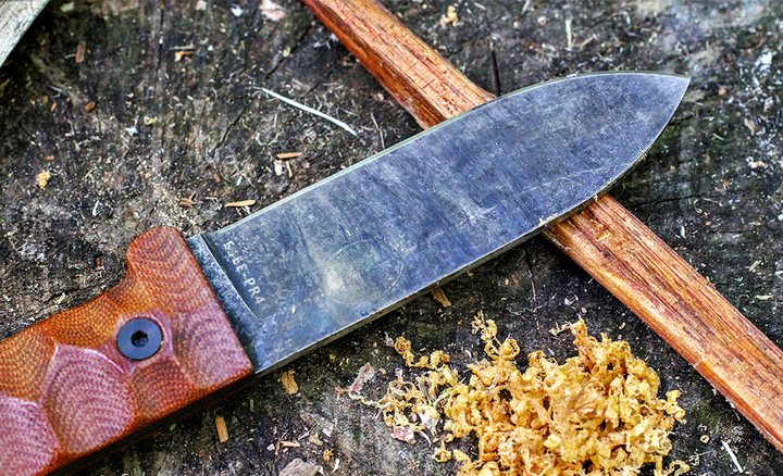 Ніж туристичний для польової кухні ESEE Camp Lore PR4 Micarta Blackwashed ESEE-PR4-BO - Фото 15 Ніж туристичний для польової кухні ESEE Camp Lore PR4 Micarta Blackwashed ESEE-PR4-BO - изображение 15