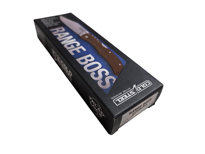 Ніж складаний Cold Steel Range Boss, замок Tri-Ad Lock, лезо Plain Stonewashed 4116, руківя Dark Earth Zy-Ex, Тайвань, CS-20KR9 - Фото 9 Ніж складаний Cold Steel Range Boss, замок Tri-Ad Lock, лезо Plain Stonewashed 4116, руківя Dark Earth Zy-Ex, Тайвань, CS-20KR9 - изображение 9
