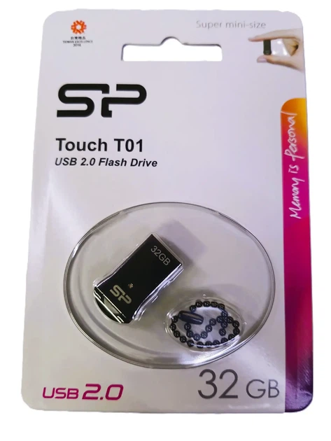 Флешка SILICON POWER Touch T01 32Gb Black metal - Фото 1 Флешка SILICON POWER Touch T01 32Gb Black metal - изображение 1