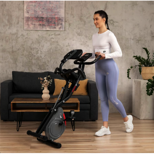 Велотренажер Hop-Sport HS-3030X Apeks X-Bike сірий - Фото 3 Велотренажер Hop-Sport HS-3030X Apeks X-Bike сірий - изображение 3