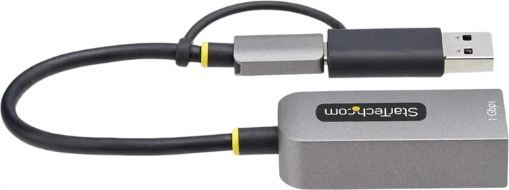 Karta sieciowa Startech USB-C to Ethernet Adapter with USB-A Dongle (C21GA-USB-ETHERNET) - Zdjęcie 6 Karta sieciowa Startech USB-C to Ethernet Adapter with USB-A Dongle (C21GA-USB-ETHERNET) - obraz 6