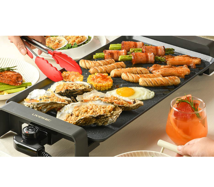 Електрогриль Xiaomi Liven Multi-functional Electric Barbecue Grill Pan, Black - изображение 3