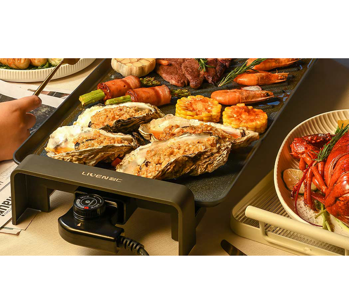 Електрогриль Xiaomi Liven Multi-functional Electric Barbecue Grill Pan, Black - изображение 4