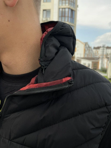 Жилетка без бренду стьогана чорний 3XL (7441788) - зображення 7