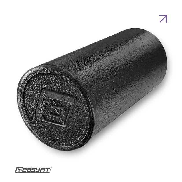 Ролик для массажа EasyFit EPP чёрный 30×14.5 см для массажа спины йоги и реабилитации (EF-2035) - Фото 1 Ролик для массажа EasyFit EPP чёрный 30×14.5 см для массажа спины йоги и реабилитации (EF-2035) - изображение 1