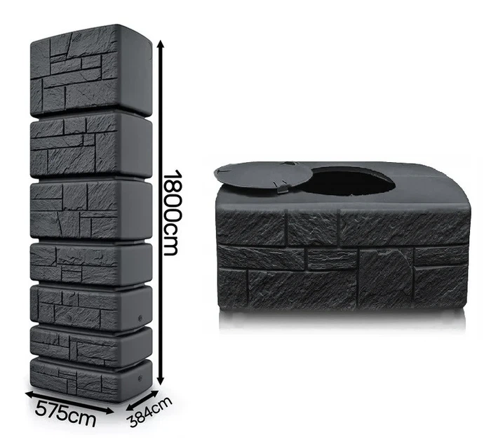 Емкость для сбора дождевой воды Prosperplast HDPE 350 л антрацит - изображение 7