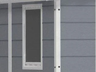 Садовый пластиковый домик Keter полипропилен 185,8х236,8х227 см серый - изображение 6