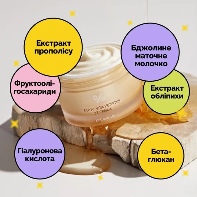 Крем с экстрактом прополиса Dr.Ceuracle Royal Vita Propolis 33 Cream 50 g - изображение 5