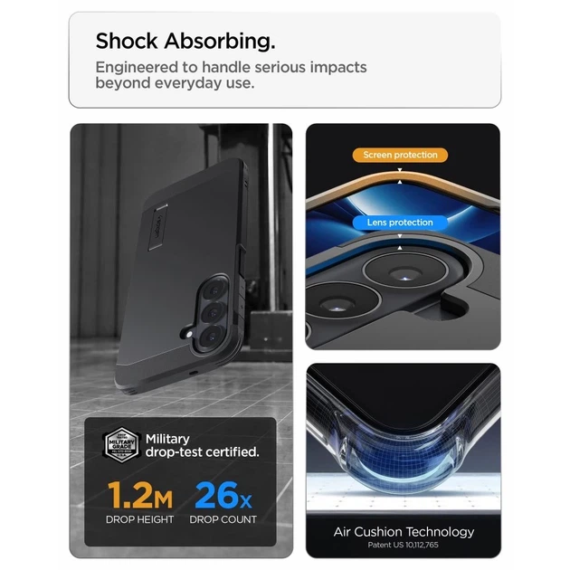 Чехол Spigen Tough Armor Mag для Samsung Galaxy S26 FE Grey (ACS11635) - Фото 9 Чехол Spigen Tough Armor Mag для Samsung Galaxy S26 FE Grey (ACS11635) - изображение 9