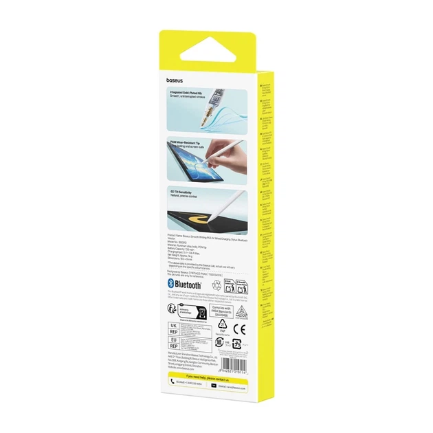Стилус Baseus Smooth Writing PS3 Air Bluetooth для iPad White (6942521210114) - Фото 6 Стилус Baseus Smooth Writing PS3 Air Bluetooth для iPad White (6942521210114) - изображение 6