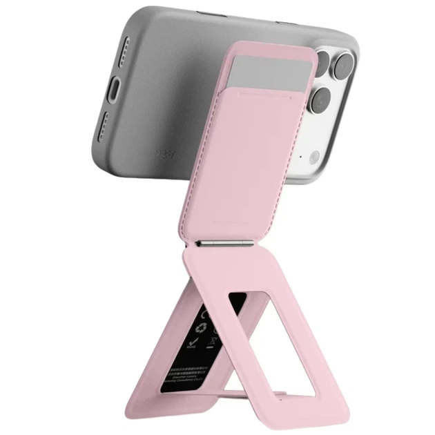Магнитный кошелек и подставка Moft Movas Tripod MagSafe Pink (MS027WA-1-ME-BLPK) - Фото 3 Магнитный кошелек и подставка Moft Movas Tripod MagSafe Pink (MS027WA-1-ME-BLPK) - изображение 3