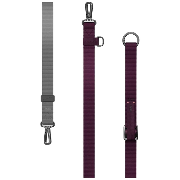 Универсальный ремешок UNIQ Vista Flex 2в1 для телефона Burgundy (UNIQ-VISTAFLEX2IN1-BGDYSGRY) - изображение 3