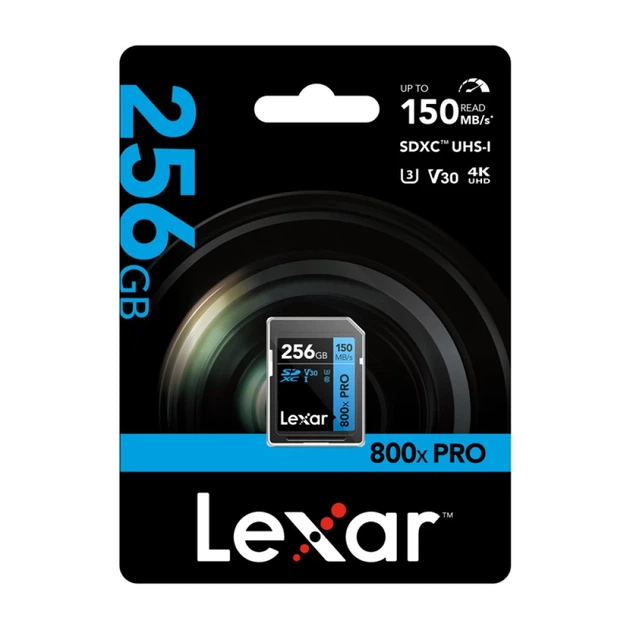 Карта пам'яті Lexar Professional 800x Pro SDXC 256GB (LSD0800P256G-BNNNG) - Фото 6 Карта пам'яті Lexar Professional 800x Pro SDXC 256GB (LSD0800P256G-BNNNG) - зображення 6