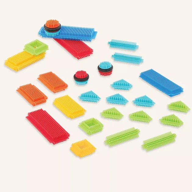Конструктор Battat Lite Bristle Blocks Будівельник 36 дет (BT3099Z) - Фото 2 Конструктор Battat Lite Bristle Blocks Будівельник 36 дет (BT3099Z) - зображення 2