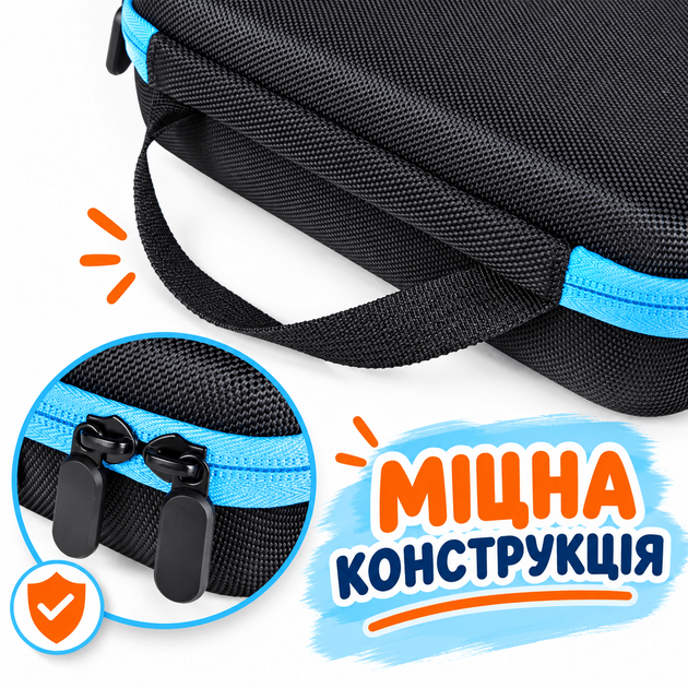 Кейс бокс органайзер для хранения алмазной мозаики, бисера и мелких деталей 30 баночек-контейнеров 22х18х7см - Фото 3 Кейс бокс органайзер для хранения алмазной мозаики, бисера и мелких деталей 30 баночек-контейнеров 22х18х7см - изображение 3