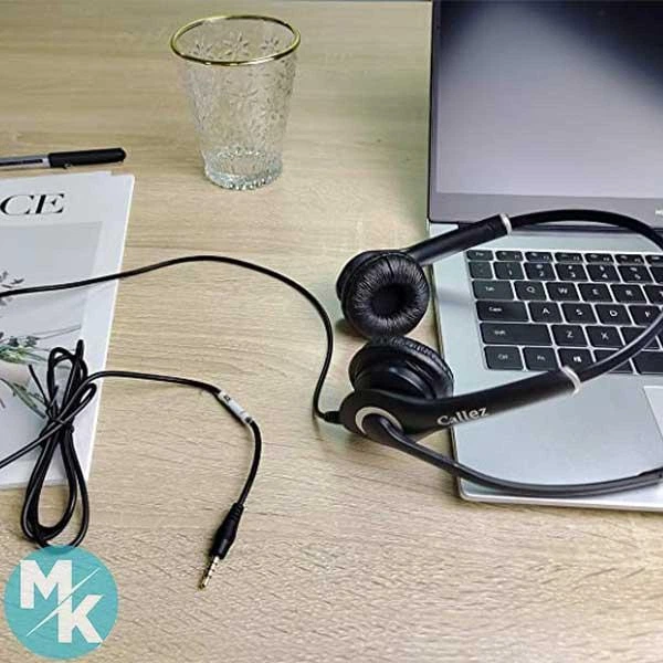 Гарнитура Callez A802 с микрофоном и шумоподавлением Jack 3.5 мм черная - Фото 3 Гарнитура Callez A802 с микрофоном и шумоподавлением Jack 3.5 мм черная - изображение 3