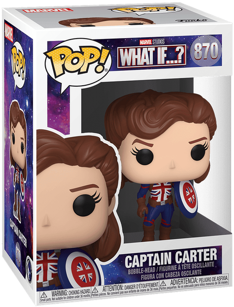 Фигурка Funko POP! Marvel: What If...? — Captain Carter (Капитан Картер) #870 - Фото 1 Фигурка Funko POP! Marvel: What If...? — Captain Carter (Капитан Картер) #870 - изображение 1