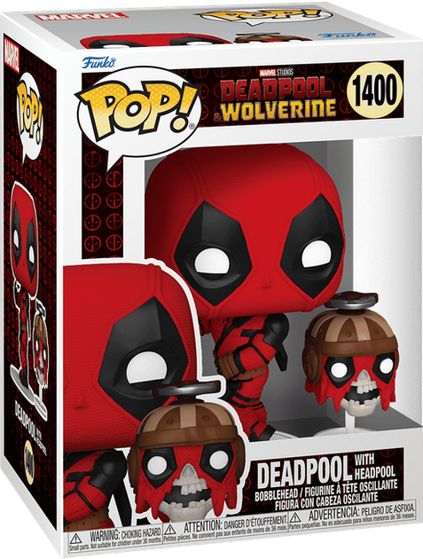 Фігурка Funko POP! & Buddy Marvel: Deadpool & Wolverine — Deadpool with Headpool (Дедпул з Хедпулом) #1400 - Фото 1 Фігурка Funko POP! & Buddy Marvel: Deadpool & Wolverine — Deadpool with Headpool (Дедпул з Хедпулом) #1400 - зображення 1