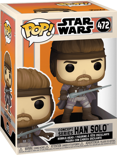 Фигурка Funko POP! Star Wars: Concept Series — Han Solo (Хан Соло, Концепт-серия) #472 - Фото 1 Фигурка Funko POP! Star Wars: Concept Series — Han Solo (Хан Соло, Концепт-серия) #472 - изображение 1
