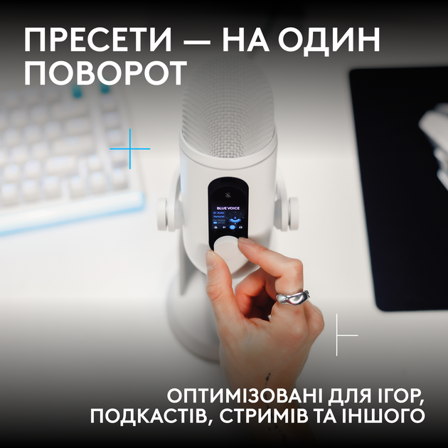 Микрофон Logitech G Yeti 2 USB White (988-000592) - изображение 5