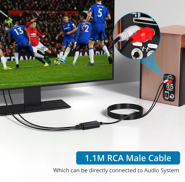 Цифро-аналоговий аудіоконвертер AUTOUTLET 192 кГц Toslink на RCA, ЦАП SPDIF, оптичний перетворювач звуку - зображення 6