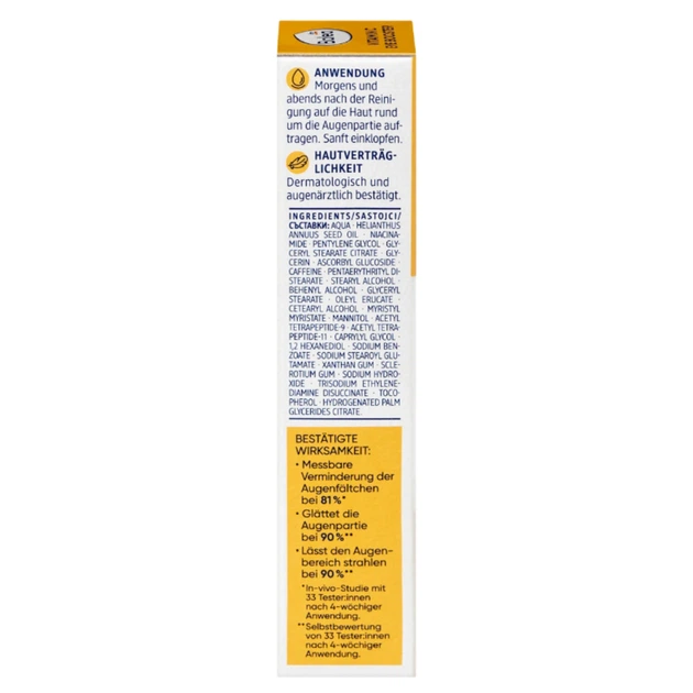 Крем для глаз Balea Augencreme Beauty Expert Vitamin C Eye Booster с витамином С и кофеином 15 мл - Фото 7 Крем для глаз Balea Augencreme Beauty Expert Vitamin C Eye Booster с витамином С и кофеином 15 мл - изображение 7
