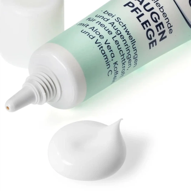 Крем под глаза с 10% алоэ, витамином и кофеином Balea belebende Augencreme, 15 ml - Фото 3 Крем под глаза с 10% алоэ, витамином и кофеином Balea belebende Augencreme, 15 ml - изображение 3