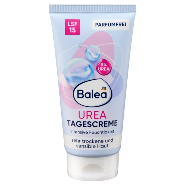 Дневной крем для лица с мочевиной Balea UREA SPF 15 с уреей, витамином E и пантенолом для сухой и чувствительной кожи, 50 мл - изображение 3