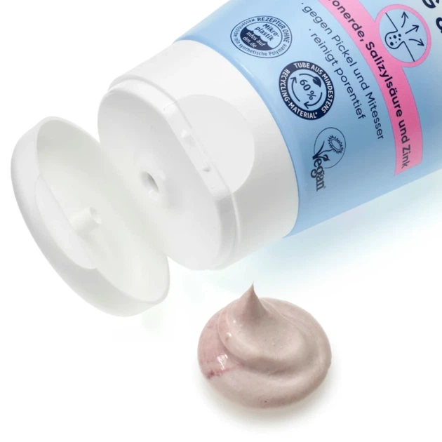 Очищающий гель, пилинг и маска 3 в 1 для проблемной кожи Balea Reinigung, Peeling & Maske 3in1 hautrein, 150 мл - изображение 2